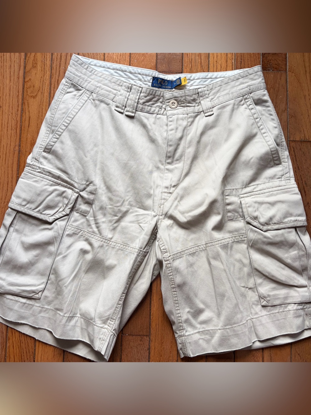 Ralph Lauren Men's Cargo Shorts in Light Beige